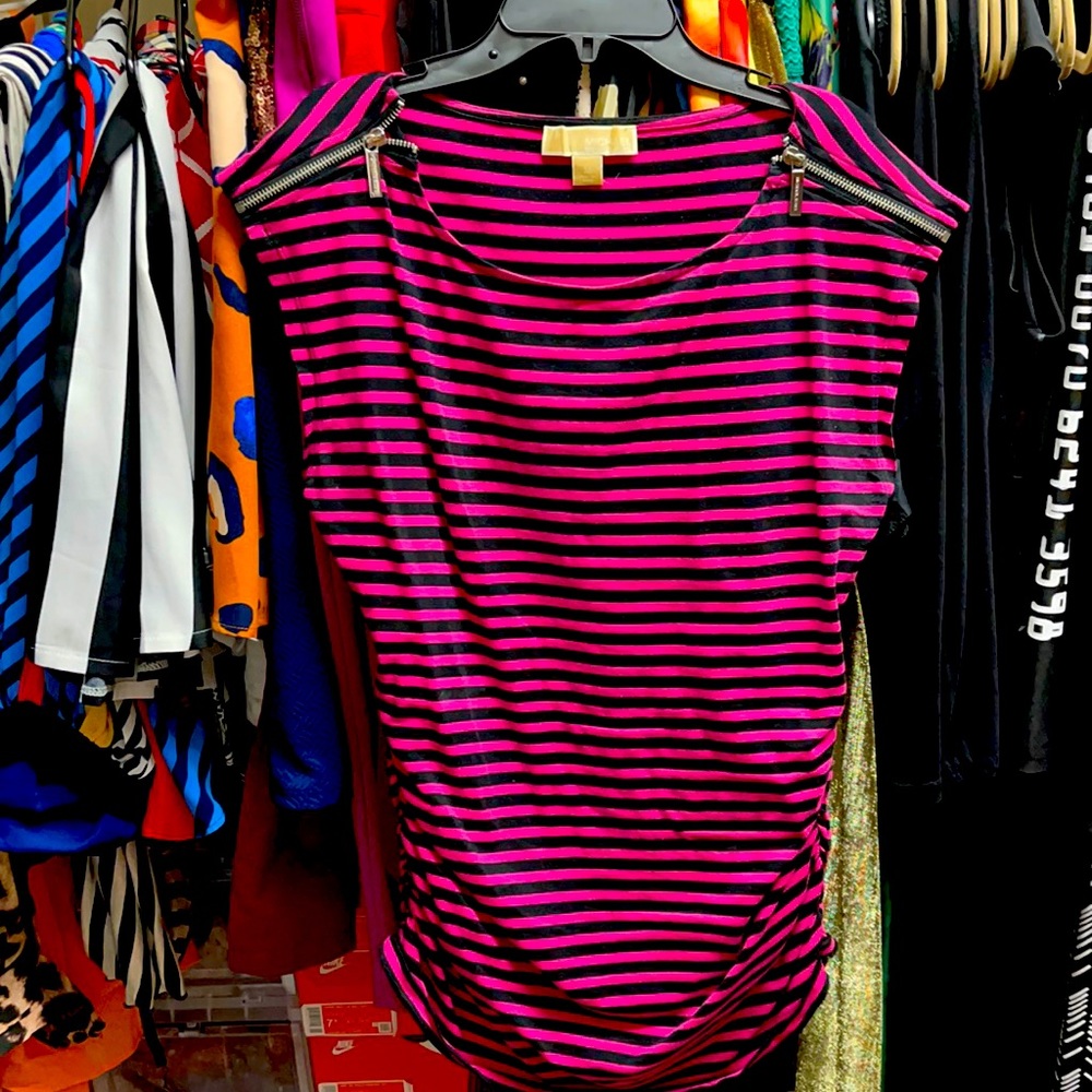 Michael Kors zipper embellished tee